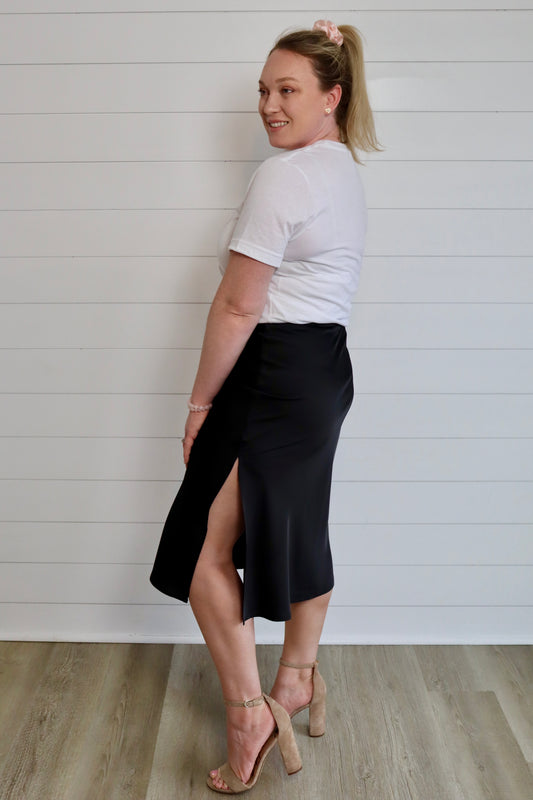 Jewell Satin Skirt